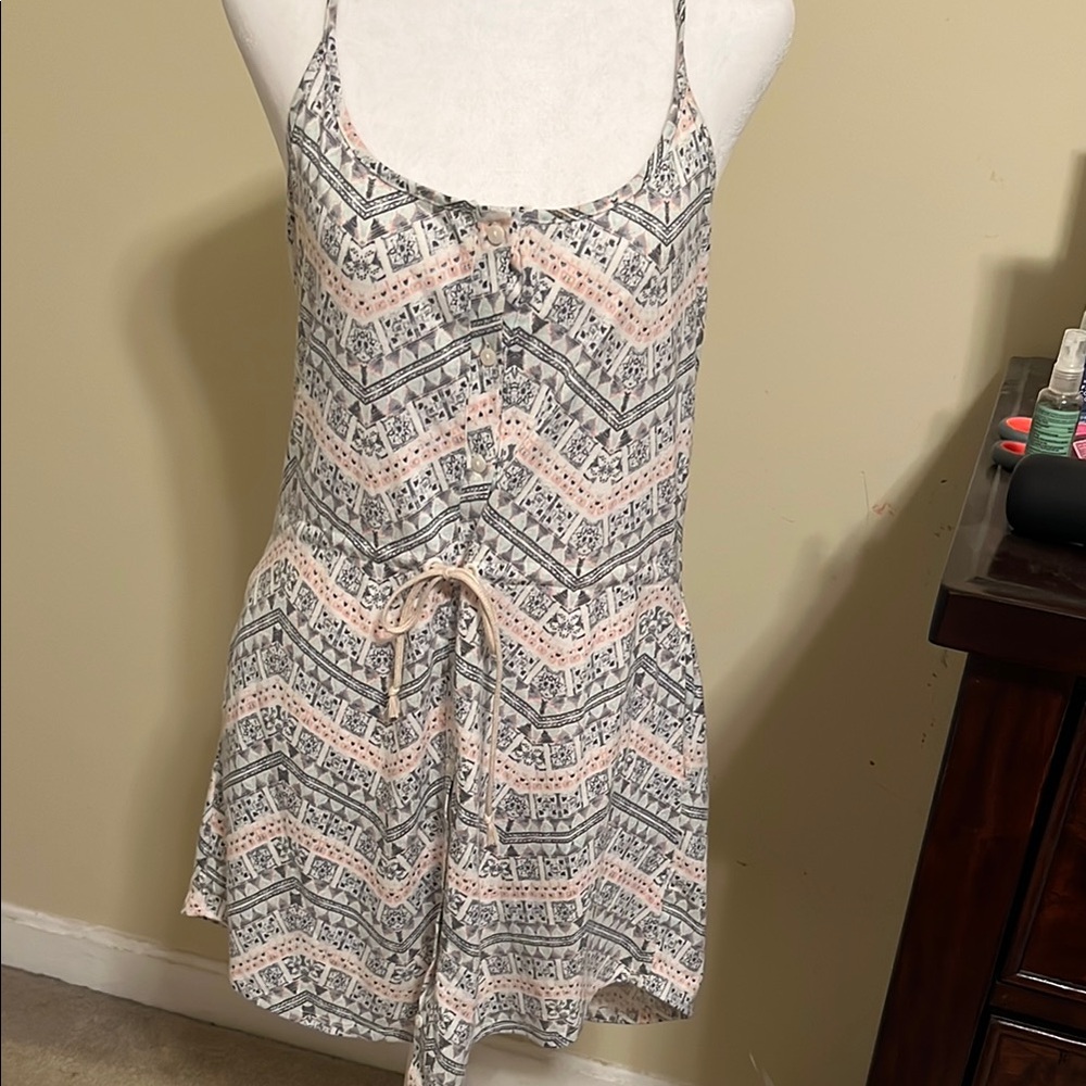 Women's Patterned Spaghetti Strap Top - image 1